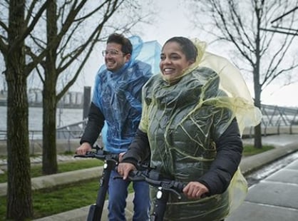 trottinette pluie